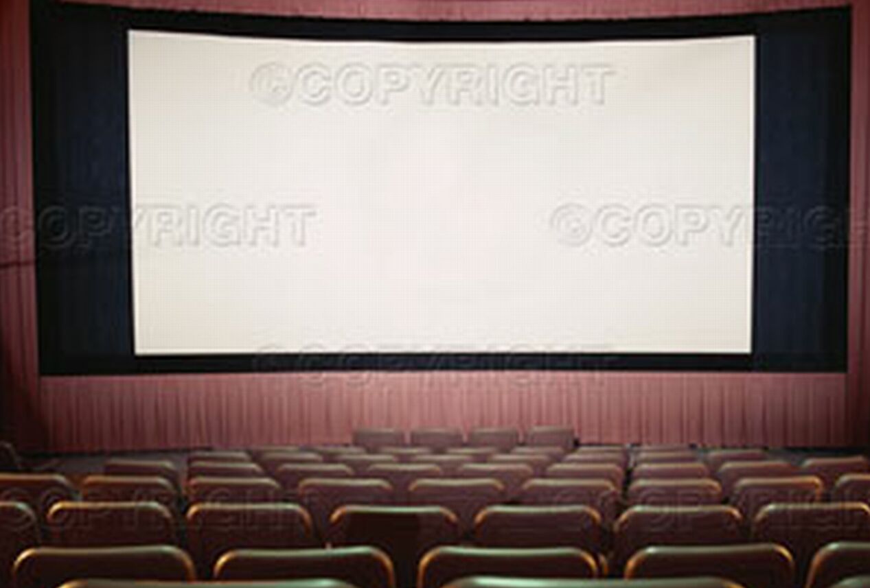 movie theater screen painting